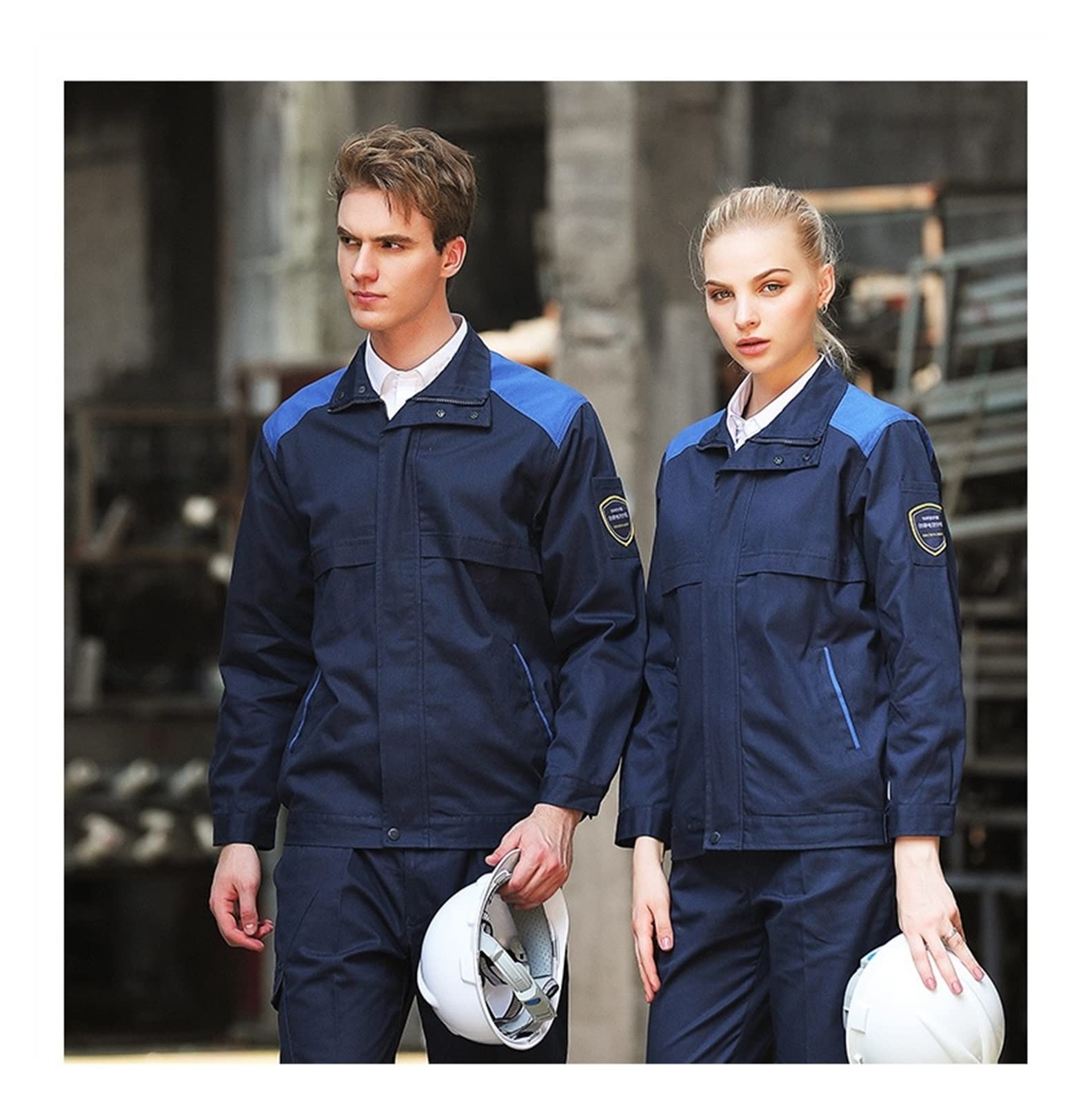 作業服 作業着上下セット 2セット防炎加工綿100%ベージュ 作業服